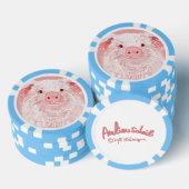Lucky piglet Poker Chips (Opstapeling)