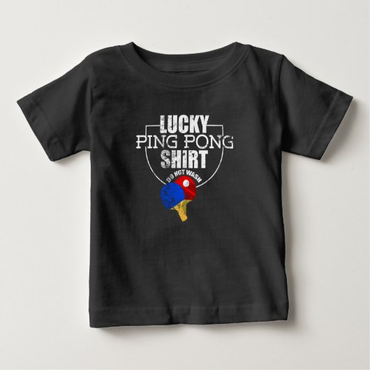 Lucky ping pong Funny voor tafeltennisspelers (Voorkant)