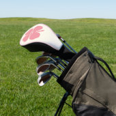 Lucky Pink Clover met Monogram Golfheadcover (Insitu)