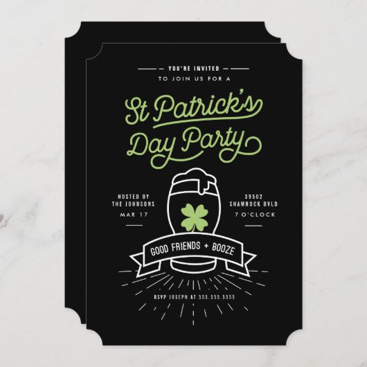 Lucky Pint Kaart (Voorkant / Achterkant)