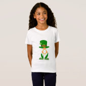 Lucky Plaid Gnome - St. Patrick's Day T-shirt (Voorkant volledig)