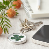 Lucky Play Shamrock Sleutelhanger (Zijkant)