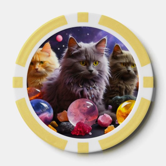 Lucky Pocker Chips voor Cat Lovers (Voorkant)