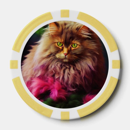 Lucky Pocker Chips voor Cat Lovers (Voorkant)
