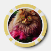Lucky Pocker Chips voor Cat Lovers (Achterkant)