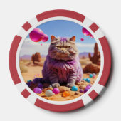 Lucky Pocker Chips voor Cat Lovers (Achterkant)