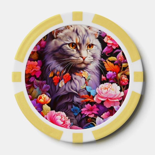 Lucky Pocker Chips voor Cat Lovers (Voorkant)