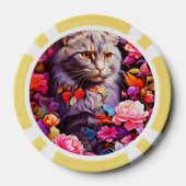 Lucky Pocker Chips voor Cat Lovers (Achterkant)