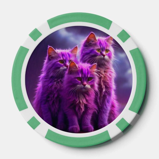 Lucky Pocker Chips voor Cat Lovers (Achterkant)