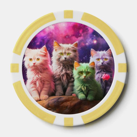 Lucky Pocker Chips voor Cat Lovers (Voorkant)