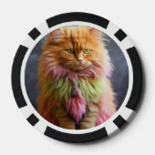 Lucky Pocker Chips voor Cat Lovers (Achterkant)