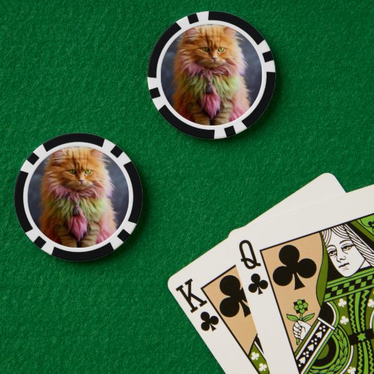 Lucky Pocker Chips voor Cat Lovers (Pokertafel (Dubbel))
