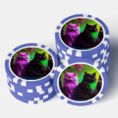 Lucky Pocker Chips voor Cat Lovers (Opstapeling)