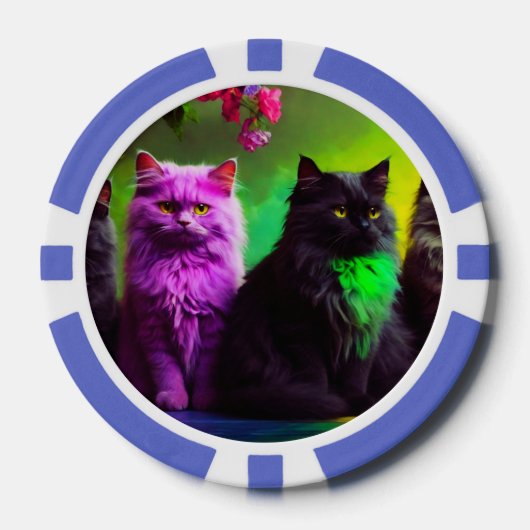 Lucky Pocker Chips voor Cat Lovers (Voorkant)