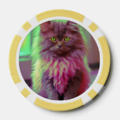 Lucky Pocker Chips voor Cat Lovers (Achterkant)