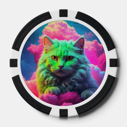 Lucky Pocker Chips voor Cat Lovers (Voorkant)