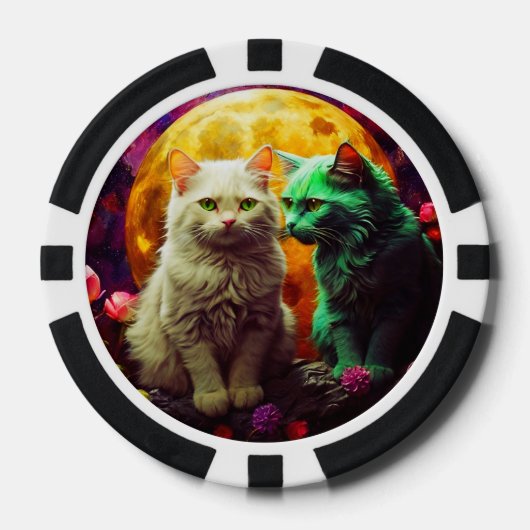 Lucky Pocker Chips voor Cat Lovers (Voorkant)
