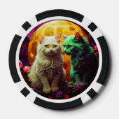 Lucky Pocker Chips voor Cat Lovers (Achterkant)