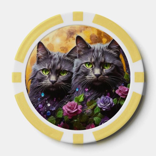 Lucky Pocker Chips voor Cat Lovers (Voorkant)