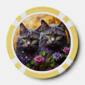 Lucky Pocker Chips voor Cat Lovers (Achterkant)