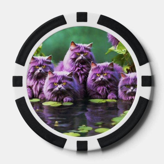 Lucky Pocker Chips voor Cat Lovers (Voorkant)