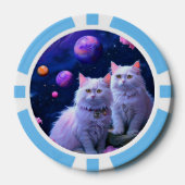 Lucky Poker Chips for Cat Lovers (Voorkant)