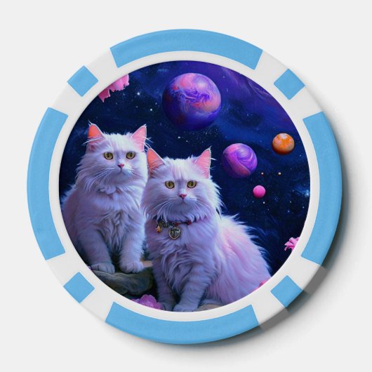 Lucky Poker Chips for Cat Lovers (Achterkant)