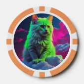 Lucky Poker Chips for Cat Lovers (Voorkant)