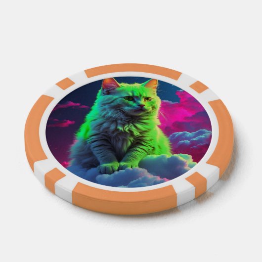 Lucky Poker Chips for Cat Lovers (Enkel)