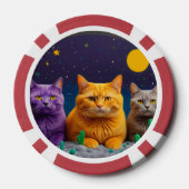 Lucky Poker Chips for Cat Lovers (Achterkant)