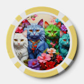 Lucky Poker Chips for Cat Lovers (Achterkant)