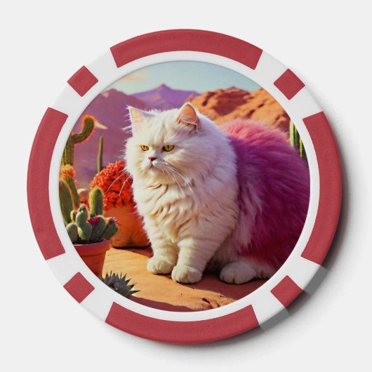 Lucky Poker Chips for Cat Lovers (Achterkant)