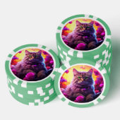 Lucky Poker Chips for Cat Lovers (Opstapeling)