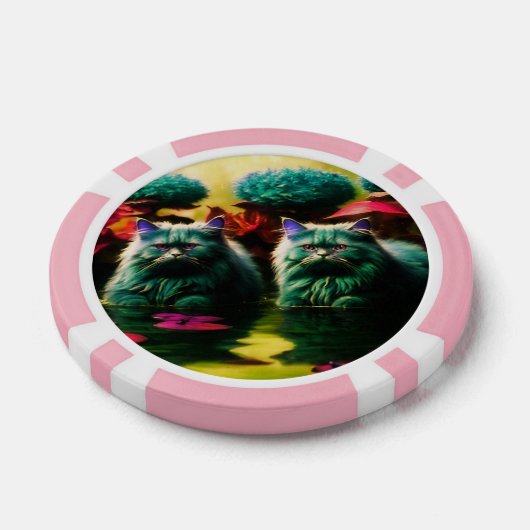 Lucky Poker Chips for Cat Lovers (Enkel)