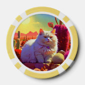 Lucky Poker Chips for Cat Lovers (Achterkant)