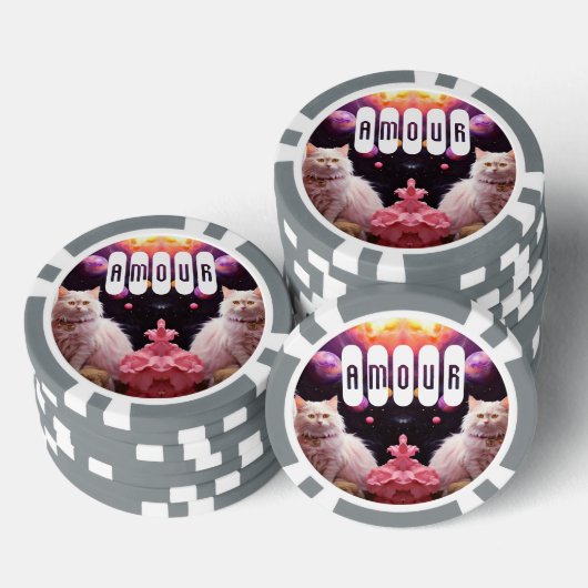 Lucky Poker Chips for Cat Lovers (Opstapeling)
