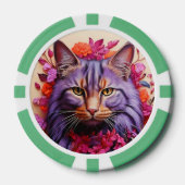 Lucky Poker Chips for Cat Lovers (Voorkant)