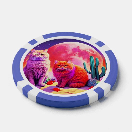 Lucky Poker Chips for Cat Lovers (Enkel)