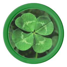 Lucky Poker Chips in vier blad klaver ontwerp