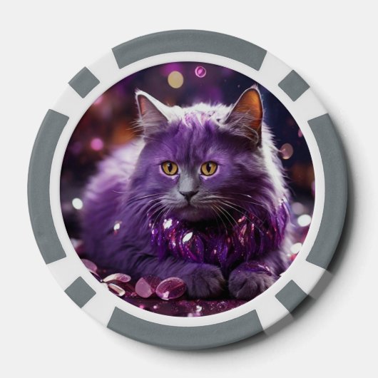 Lucky Poker Chips voor Cat Lovers (Achterkant)
