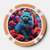 Lucky Poker Chips voor Cat Lovers (Achterkant)