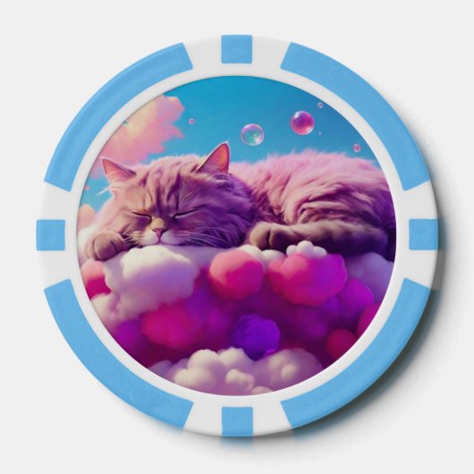Lucky Poker Chips voor Cat Lovers (Voorkant)