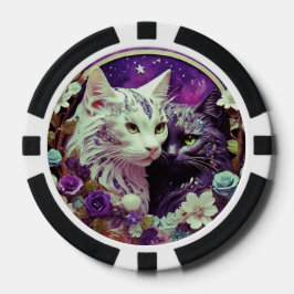 Lucky Poker Chips voor Cat Lovers