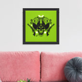Lucky Poker Skull Canvas Afdruk (Insitu (Woonkamer))