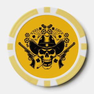 Lucky Poker Skull Chips