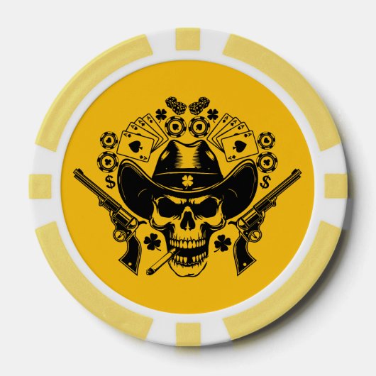 Lucky Poker Skull Chips (Voorkant)