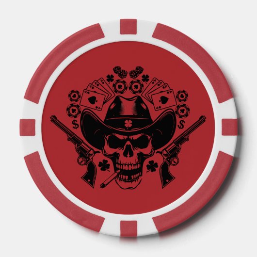 Lucky Poker Skull Chips (Voorkant)