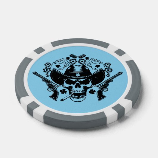 Lucky Poker Skull Chips (Enkel)