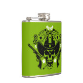 Lucky Poker Skull Heupfles (Rechts)