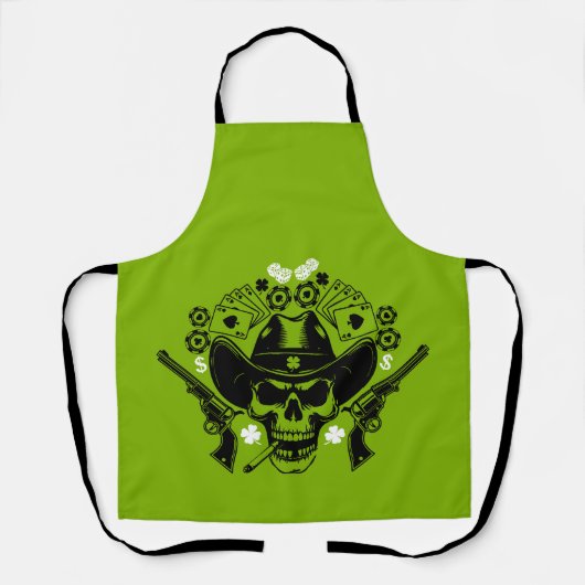 Lucky Poker Skull Schort (Voorkant)